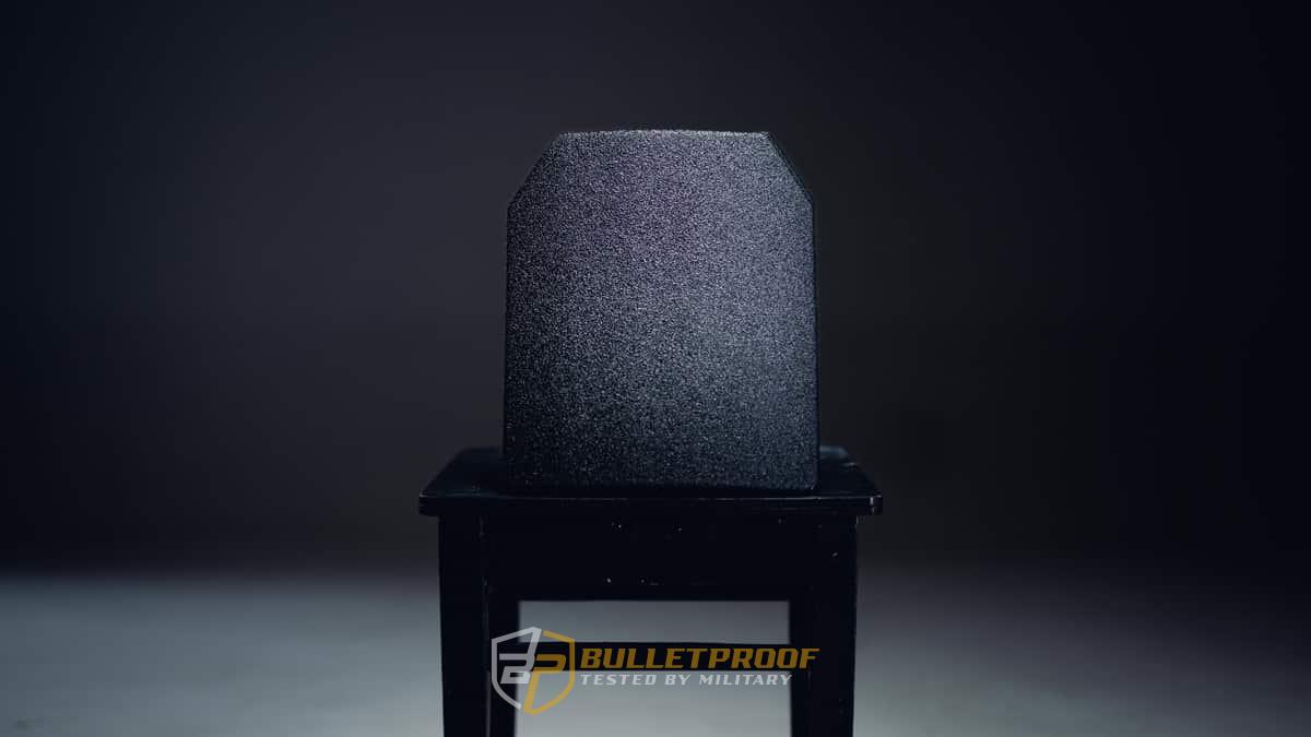 Armor plate front view two. ballistic bulletproof plate