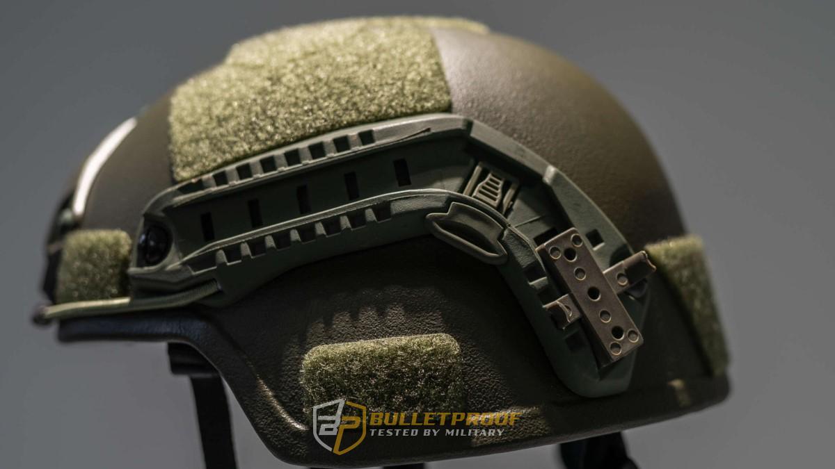 Helmet Bulletproof side Bulletproof helmet side, ballistic protection. Military product