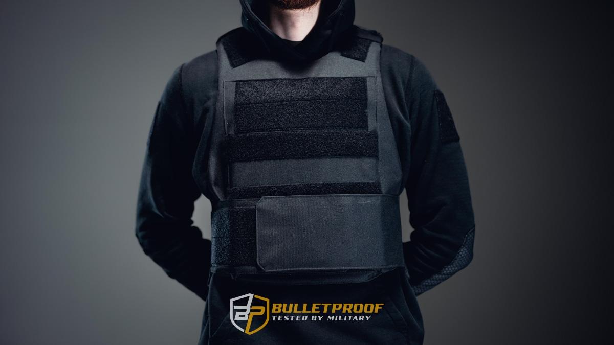 bulletproof vest black front 5 Bulletproof vest black, body armor. Military products