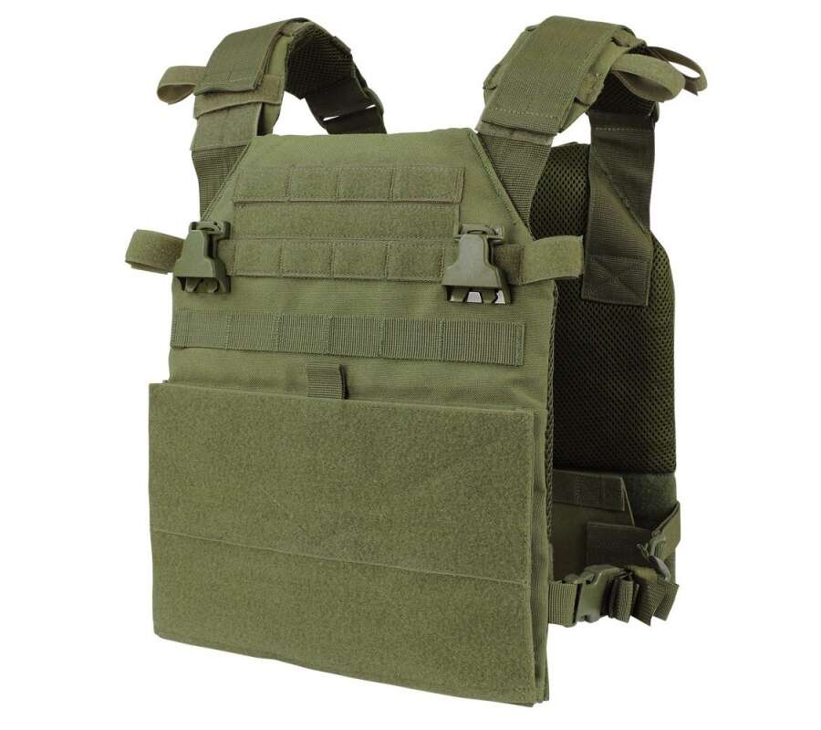 FULL SET nr2. ARMOR PLATES WITH CONDOR VANQUISH ARMOR SYSTEM (VAS) PLATE CARRIER SET WITH POUCHES